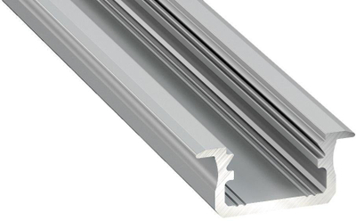 Profil i integruar LED 3m 218086, alumini i anodizuar, kapak i bardhë