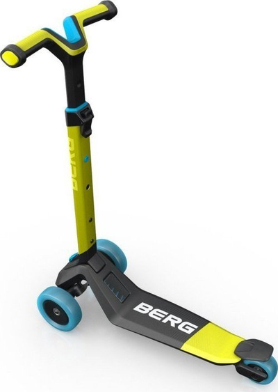 Trotinet për kalamoj BERG Nexo Foldable, 3 rrota, timon i rregullueshëm, lime