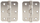 Шарка за врата DOOR HINGE 100x75x2.5 SN, мат никел, сребрена