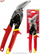 Gërshërë llamarine Milwaukee Offset Aviation Snips, 10", prerje e drejtë, të kuqe
