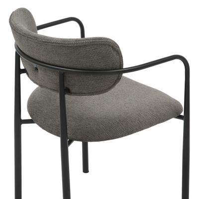 Karrige ngrënieje Kritter 58x53x76Hcm (HM9994.02), zezë/ gri