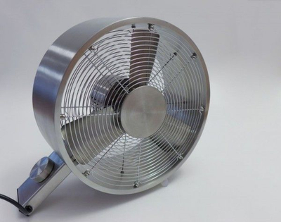 Ventilator për dysheme Stadler Form Q, 40 W, 43 cm, metalik argjendtë