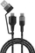 Кабел USB 4smarts ComboCord CA, USB A во USB C, 1.5 m, 60 W, црн