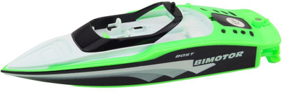 Varkë lodër me telekomandë RC Motorboat, 15 cm, 2.4 GHz, e bardhë jeshile