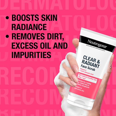 Peeling për lëkurë Clear & Radiant (Skrab për fytyrën), 150 ml