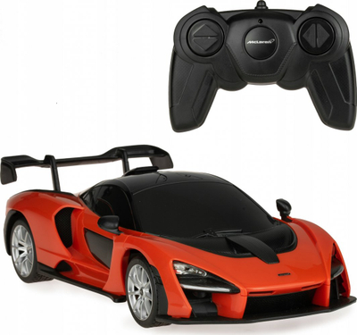 Makina me telekomandë Rastar McLaren Senna, 1:18, me drita LED, portokalli