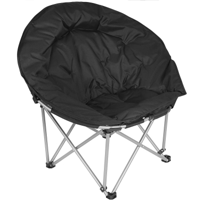 Karrige palosëse për kamp Enero Camp Trip, 83x80x40 cm, deri 100 kg, e zezë