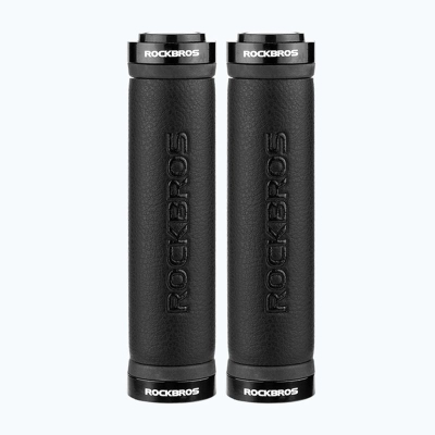 Gripa timoni biçiklete Rockbros 40210003001, material microfiber, me bllokim, të zeza