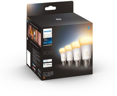 Set poça Philips Hue White Ambiance 6W 800lm E27, 4 copë
