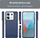 Mbrojtëse telefoni karbon për Xiaomi Redmi Note 13 Pro, TPU, blu