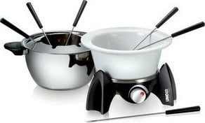 Set fondue Unold 48615, 500W, çelik inox, argjendtë