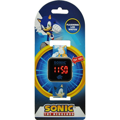 Orë digjitale për fëmijë Disney Sonic The Hedgehog, e kaltër