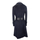 Pallto goca Loro Piana Slim Fit, me rrip lëkure, IT48 XL, e zezë