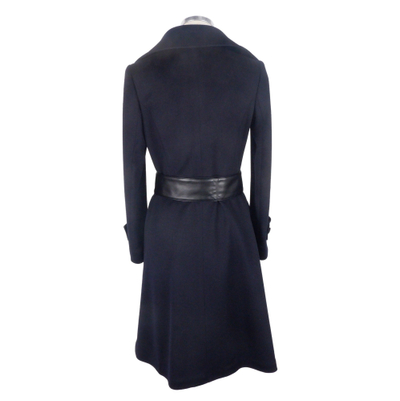 Pallto goca Loro Piana Slim Fit, me rrip lëkure, IT48 XL, e zezë