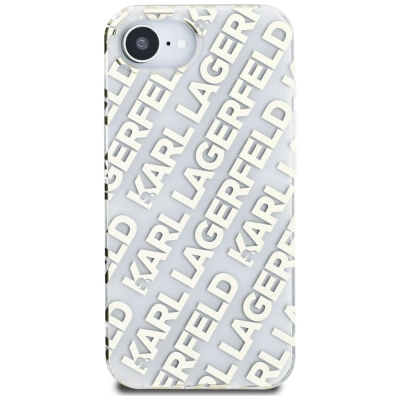 Футрола за телефон Karl Lagerfeld IML Repeat Logo, за iPhone 16E 6.1", TPU PC, златна