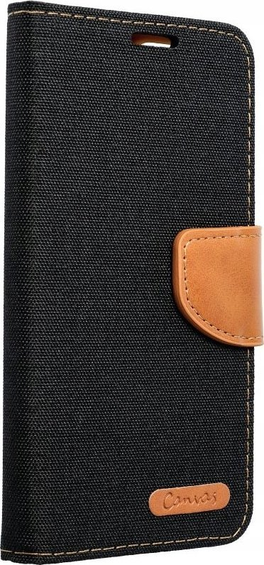 Futrollë telefoni OEM Canvas Book Wallet, për Samsung S24 Ultra, me xhepa kartash, e zezë