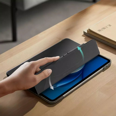 Kuti tablet ESR Ascend Trifold për iPad Air 10.9" 4/5 dhe iPad 11" 2024, me mbajtës Apple Pencil, e zezë