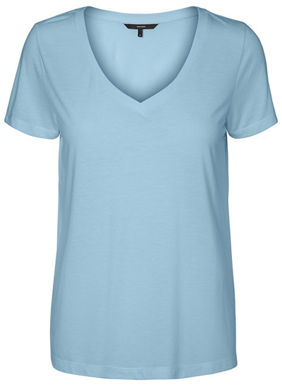 Maicë Vero Moda Spicy V -Neck Ss, e kaltër M mVM0273-M