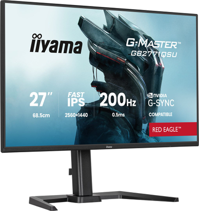 Monitor gaming Iiyama G-MASTER GB2771QSU-B1 Red Eagle, 27\", WQHD 2560 x 1440, 200Hz, i zi