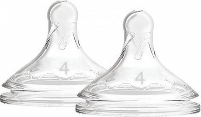 Kapak për biberon Dr Brown's WN4201, 9+ mujsh, 2 copë, transparent