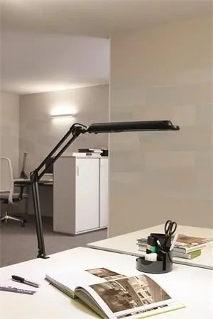 Lampë tavoline me kapëse Maul MAULantlantic, LED 9W, dritë e bardhë dite, e zezë