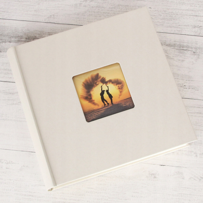 Album fotografik Walther Fun, 30x30cm, 100 faqe, ngjyrë krem e çelët