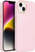 Kapak telefoni Frame për iPhone 15, TPU, me kornizë të forcuar, rozë e çelët