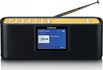 Radio portabël Lenco PDR-045, DAB/DAB+, Bluetooth, e zezë