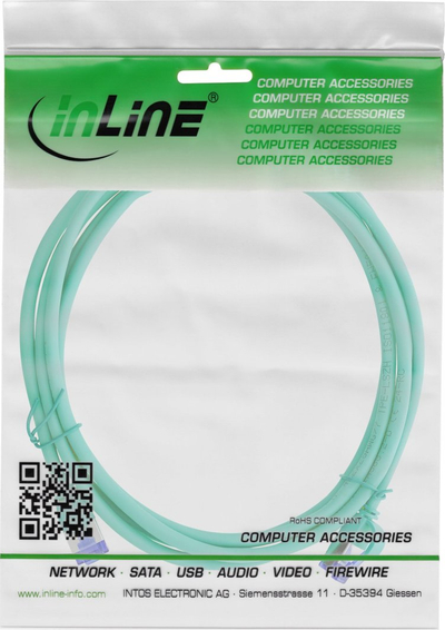 Kabllo rrjeti InLine Patch Cable Slim, Cat.6A S/FTP, 7.5m, i gjelbër
