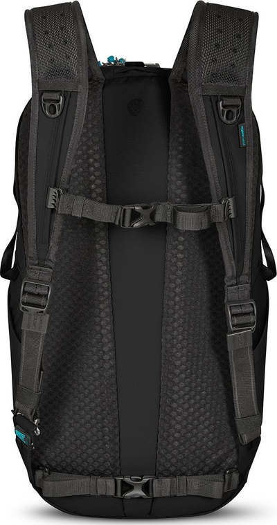 Çantë shpine Pacsafe ECO 25L Anti Theft, 25L, Econyl, e zezë