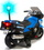 Motoçikletë elektrike për kalamaj Feber Police, 12V, me drita edhe zëra, blu
