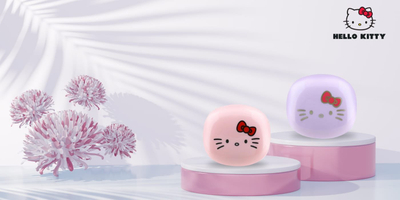 Kufje wireless Hello Kitty O Glossy Finish, TWS, Bluetooth 5.4, rozë