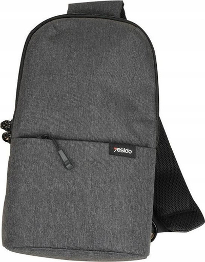 Çantë crossbody Yesido WBB3, poliester 600D, rezistente ndaj ujit, gri e errët
