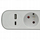 Zgjatues elektrik Plastrol, 5 priza Schuko, me ndërprerës, USB-A dhe USB-C, 1.5 m