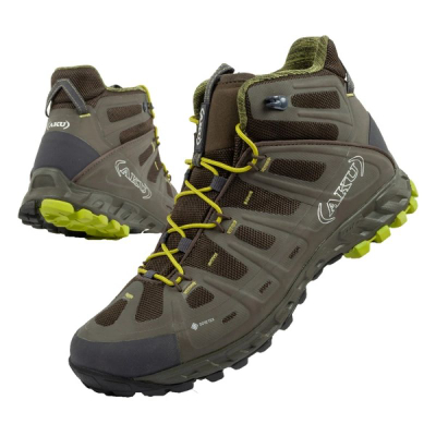 Këpucë trekingu Aku Selvatica Mid Gore Tex M 672 653, membranë Gore Tex, shollë Vibram, gri