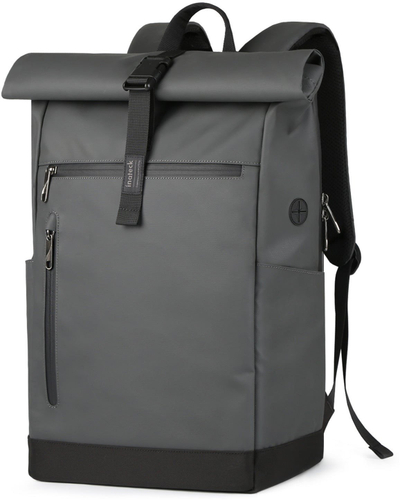 Çantë shpine Inateck RollTop, 25L-30L, për laptop 15\"-17\", gri