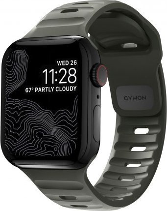 Rrip sportiv NOMAD për Apple Watch 46mm 49mm, Ash Green