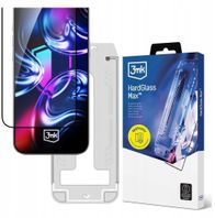Xham mbrojtës 3MK HardGlass Max për Apple iPhone 15 Pro Max, me aplikues, transparent