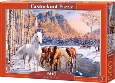 Puzzle Castorland Winter Melt, 500 copa, me ngjyra