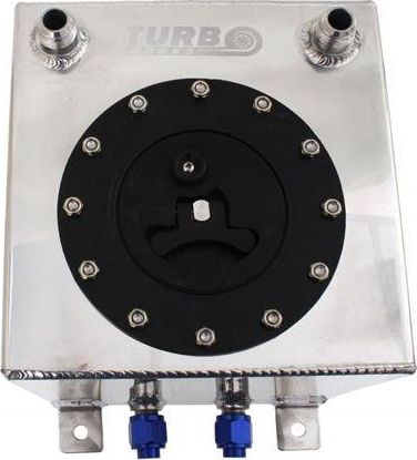 Rezervuar karburanti TurboWorks Fuel Tank, 20L, alumin, argjendtë