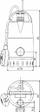 Pompë zhytse Grundfos Unilift CC 9 96280970, 780W, 14000 l/orë, gri