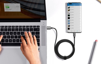 Kabllo USB Baseus P10320102114-00, USB-A me USB-C, 1 m, 100 W, e zezë
