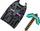 Set aksesore kalamajsh Minecraft, pelerinë Enderman, kazmë diamond, njëpërmasor