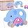 Lodër druri për tërheqje WOODEN ELEPHANT ZA5377TOY, për fëmijë 12+, shumëngjyrëshe