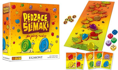 Loja tavoline Egmont Racing Snails, me kërmij druri, nga mosha 6 vjeç