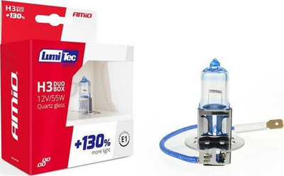 Халогена сијалица AMiO 02102 H3, 55W, 12V, транспарентна