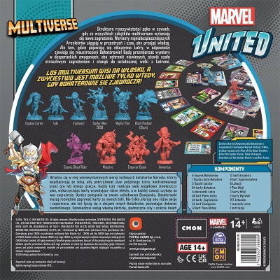 Lojë tavoline Portal Games Marvel United Multiverse, kooperative, në polonisht