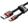 Kabllo USB Baseus Cafule CAMKLF-H91, USB-A në microUSB, 3 m, e zezë e kuqe