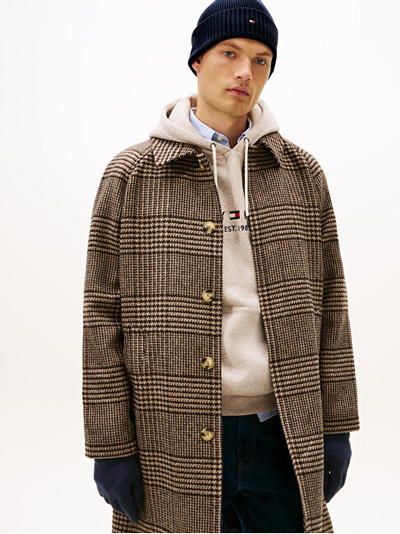 Set për meshkuj Tommy Hilfiger, doreza + kapele, i kaltër