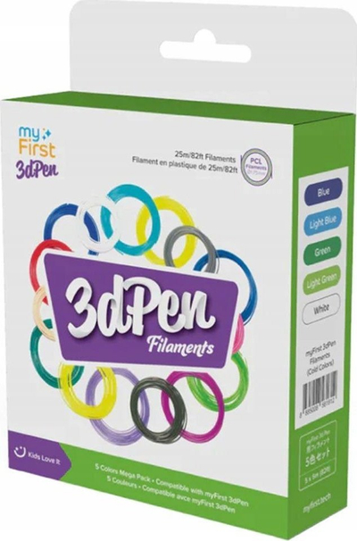 Filamente për stilolaps 3D MyFirst, set 5 copë, ngjyra të ftohta